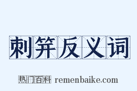 刺笄反义词是什么意思的图片